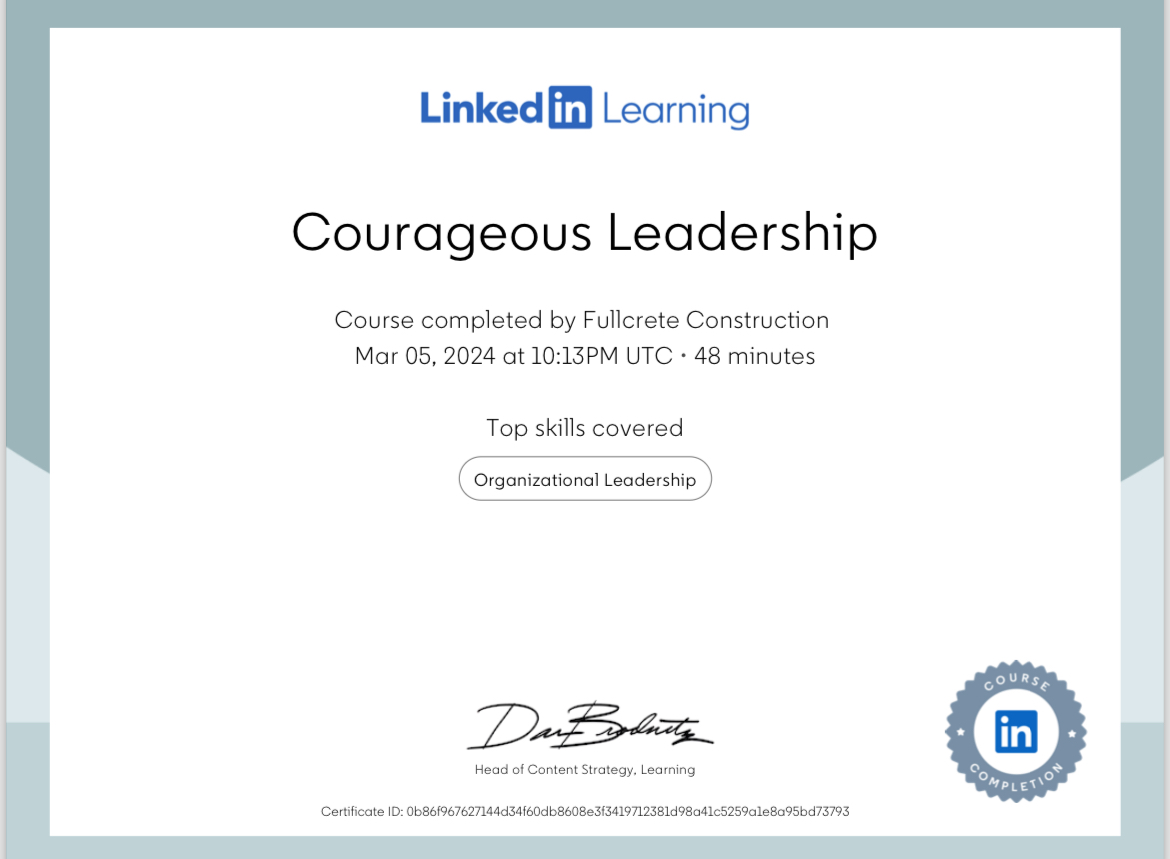 Courageous Leadership
